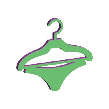 Askı simgesi şablonunun İllüstrasyon Vektörü grafiği