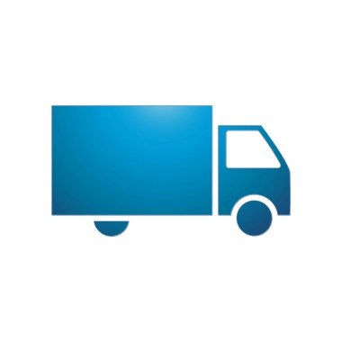 Teslimat simgesi şablonunun İllüstrasyon Vektörü grafiği