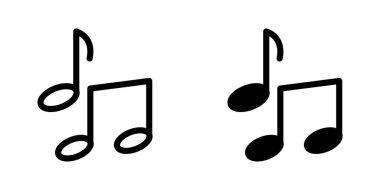 Illustration Vector graphic of music icon template