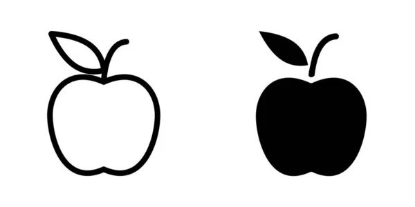 Illustration Graphique Vectoriel Modèle Icône Fruit Pomme — Image vectorielle