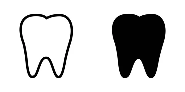 イラスト 歯のアイコンテンプレートのベクトルグラフィック — ストックベクタ