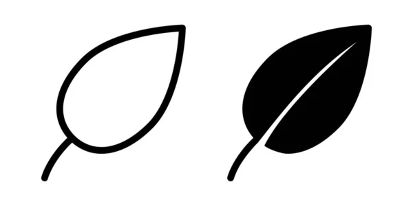 イラスト葉のアイコンテンプレートのベクトルグラフィック — ストックベクタ