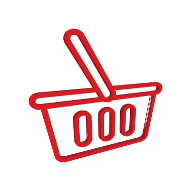 Alışveriş Sepeti simgesinin İllüstrasyon Vektörü grafiği. Fit shop, market, business, store vs..