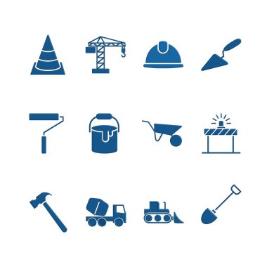 İnşaat simgesinin illüstrasyon vektörü grafiği