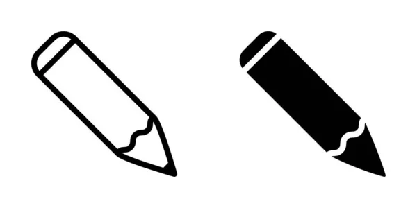 Illustration Graphique Vectoriel Modèle Icône Crayon — Image vectorielle