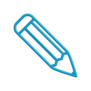 Kalem simgesi şablonunun İllüstrasyon Vektörü grafiği