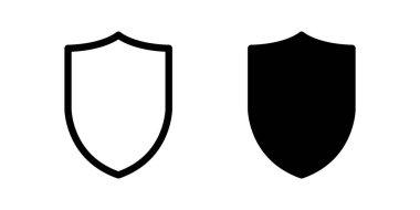 Kalkan simge şablonunun Çizim Vektörü grafiği