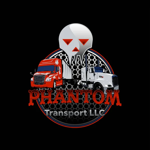 Logo Remorque Camion Signifie Système Transport Robuste Efficace Avec Design — Image vectorielle