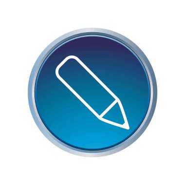 Kalem simgesinin İllüstrasyon Vektörü grafiği. Eğitim için uygun, çizim, araç, öğrenci vs..