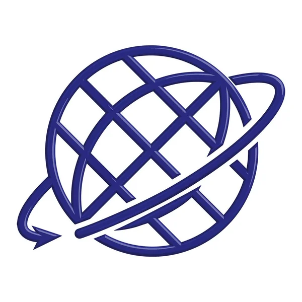 Illustration Vector Graphic Globe Icon — Stok Vektör