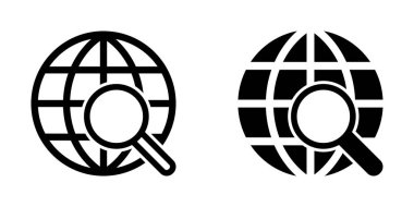 Dünya ikonunun İmaj Vektörü grafiği. Dünya, seyahat, ağ, navigasyon, lojistik vs. için uygun.