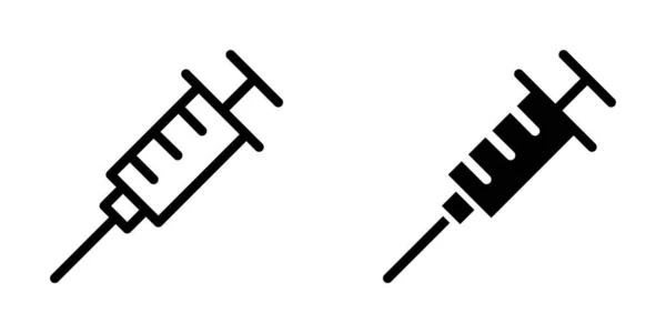 Векторная Графика Шаблона Иконки Шприца — стоковый вектор
