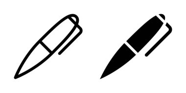 Kalem simgesi şablonunun İllüstrasyon Vektörü grafiği