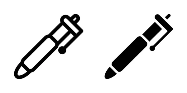 Illustration Vektorgrafik Der Stift Icon Vorlage — Stockvektor