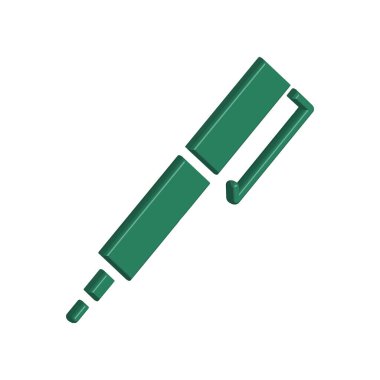 Kalem simgesi şablonunun İllüstrasyon Vektörü grafiği