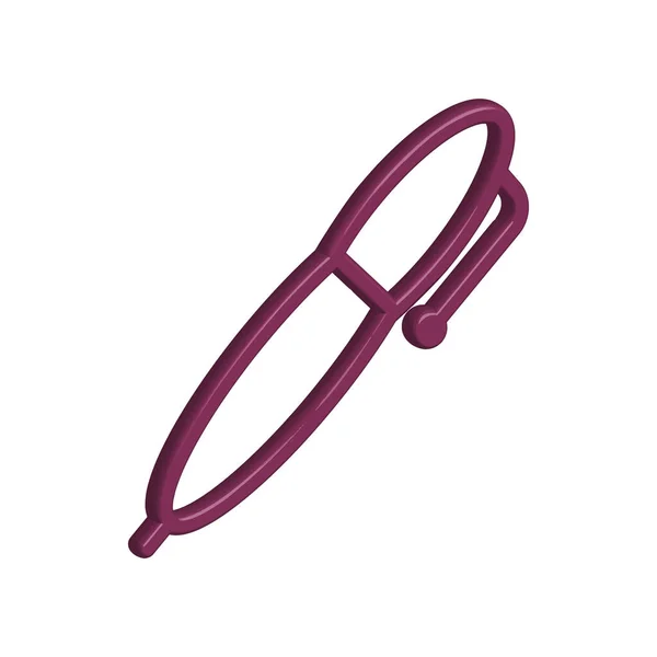 Kalem Simgesi Şablonunun Llüstrasyon Vektörü Grafiği — Stok Vektör