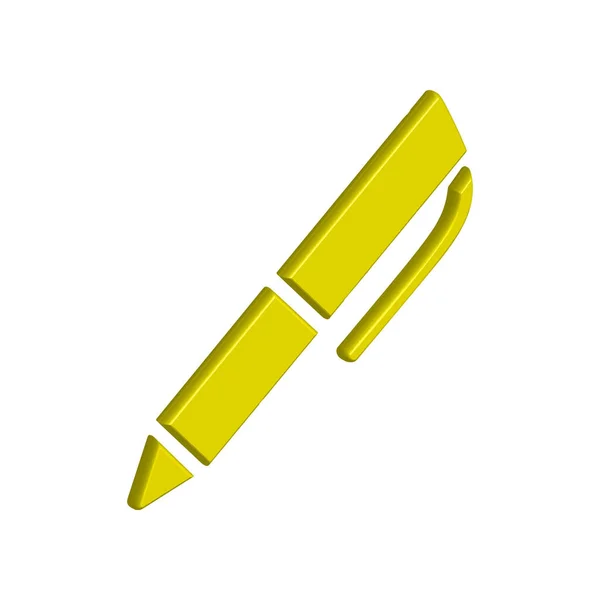 Illustration Vektorgrafik Der Stift Icon Vorlage — Stockvektor