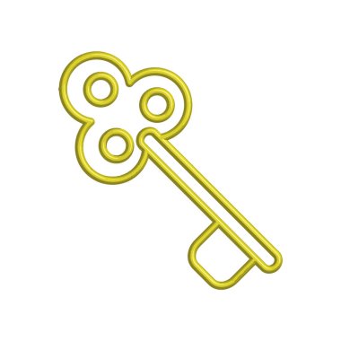 Anahtar simgesi şablonunun İllüstrasyon Vektörü grafiği