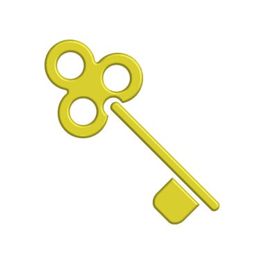 Anahtar simgesi şablonunun İllüstrasyon Vektörü grafiği