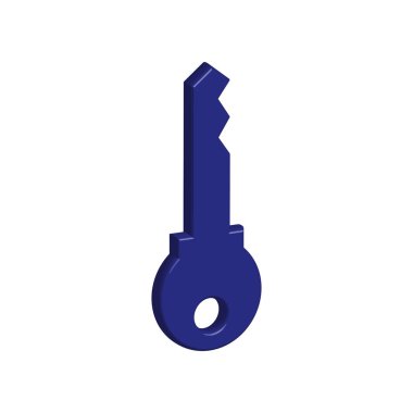 Anahtar simgesi şablonunun İllüstrasyon Vektörü grafiği