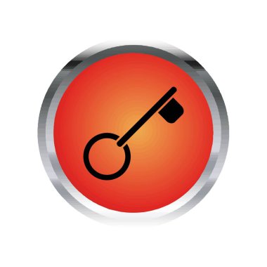 Anahtar simgesi şablonunun İllüstrasyon Vektörü grafiği