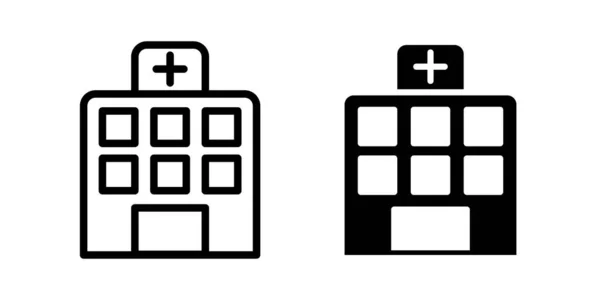 Illustration Vector Graphic Hospital Icon — Stock Vector