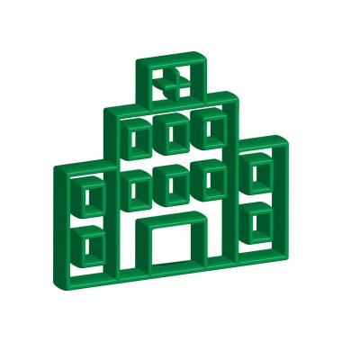 Hastane simgesi tasarım şablonu