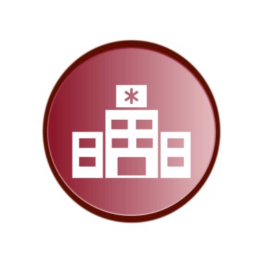 Hastane simgesi tasarım şablonu