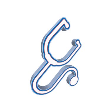 stetoskop ikonu vektör tasarımı çizimi