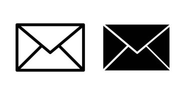 E- posta simgesi tasarım vektörü