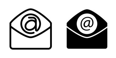 E- posta simgesi tasarım vektörü