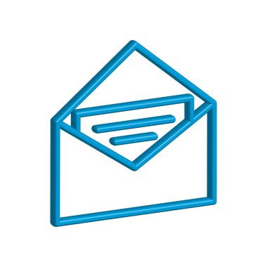 E- posta simgesi tasarım vektörü