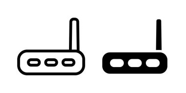 Yönlendirici simge şablonunun İllüstrasyon Vektörü grafiği