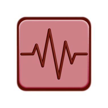 Kalp atışı ikonunun İllüstrasyon Vektörü grafiği