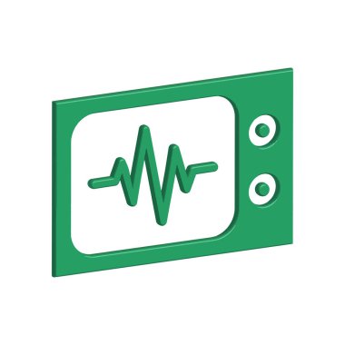 Kalp atışı ikonunun İllüstrasyon Vektörü grafiği