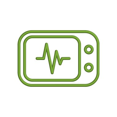 Kalp atışı ikonunun İllüstrasyon Vektörü grafiği