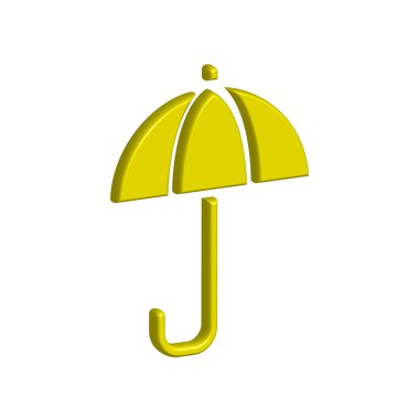 Şemsiye simge şablonunun İllüstrasyon Vektörü grafiği