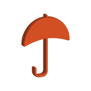 Şemsiye simge şablonunun İllüstrasyon Vektörü grafiği