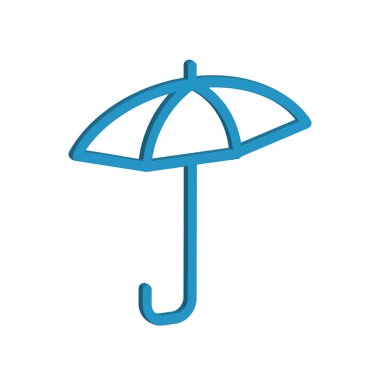 Şemsiye simge şablonunun İllüstrasyon Vektörü grafiği