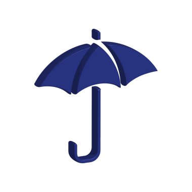 Şemsiye simge şablonunun İllüstrasyon Vektörü grafiği