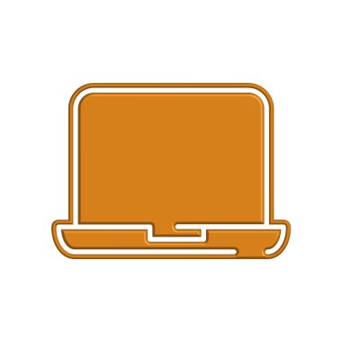 Laptop simge şablonunun Çizim Vektörü Grafiği