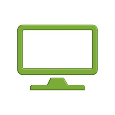 Monitör simge şablonunun Çizim Vektörü grafiği