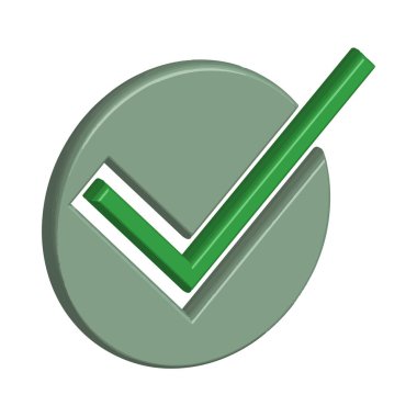 Simge illüstrasyon vektör tasarım şablonunu kontrol et