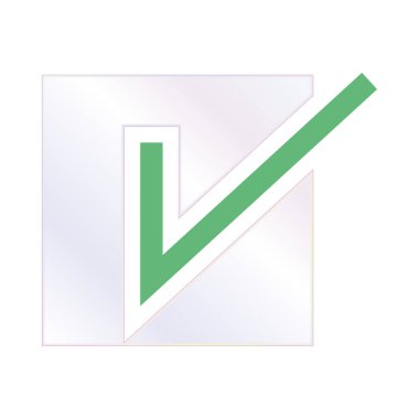 Simge illüstrasyon vektör tasarım şablonunu kontrol et