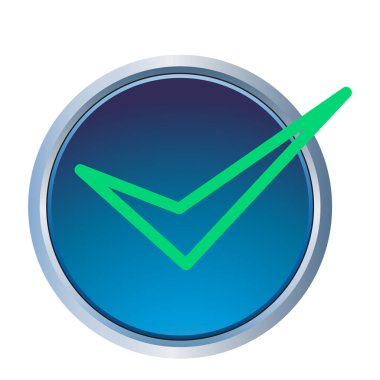 Simge illüstrasyon vektör tasarım şablonunu kontrol et