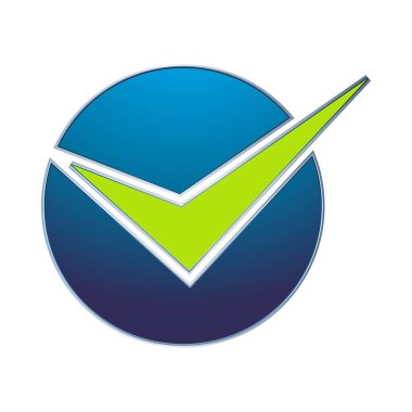 Simge illüstrasyon vektör tasarım şablonunu kontrol et