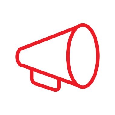 Megafon simgesi tasarım şablonu