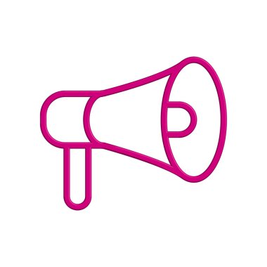 Megafon simgesi tasarım şablonu