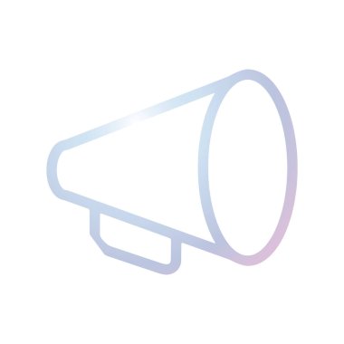 Megafon simgesi tasarım şablonu