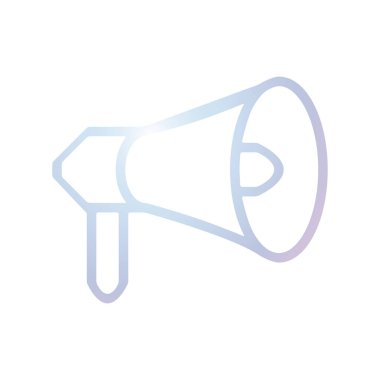 Megafon simgesi tasarım şablonu